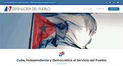 Desktop Screenshot of defensoriacuba.org